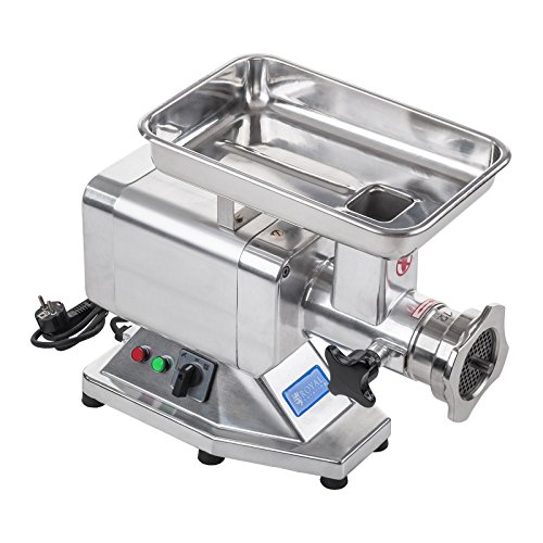 Royal Catering Picadora De Carne Máquina De Carnicería RCFW 120PRO (Potencia: 850 W, 200 kg/h, Cuchillas y Discos Perforados de Acero Inoxidable)