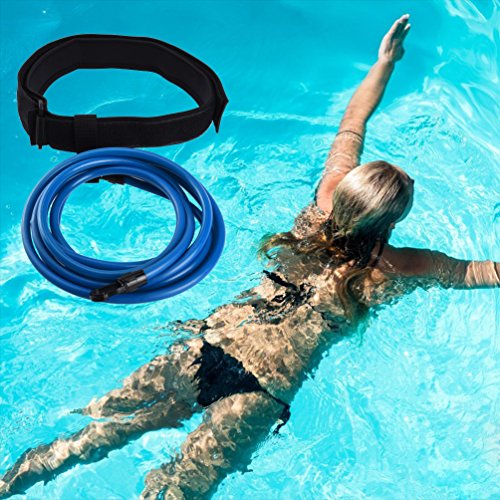 RUNACC Cinturón de natación Ajustable para Piscinas de natación (Azul)