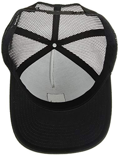 RVCA Men's VA All The Way Curved Brim Trucker HAT, Black, One Size