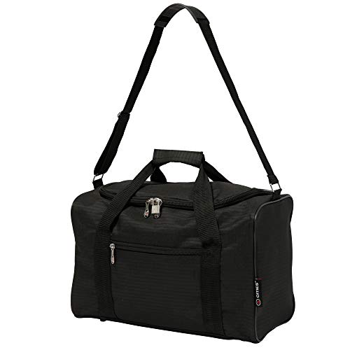 Ryanair 20L Tamaño máximo de Equipaje de Mano 40x25x20cm Bolsa de Equipaje (2X Negro)