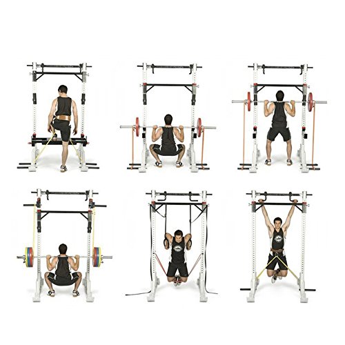 Ryher Banda elástica de Resistencia para dominadas - Banda de Ejercicios para Fitness, Crossfit, Asistente para pullups o Levantamiento de Pesas (Individual #3 Negra - de 9 a 27 kg)