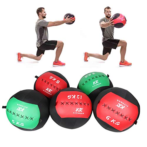 Ryoizen - Pelota de pilates superligera y suave, para la pared, balón medicinal Colores I superficie antideslizante I Entrenamiento funcional