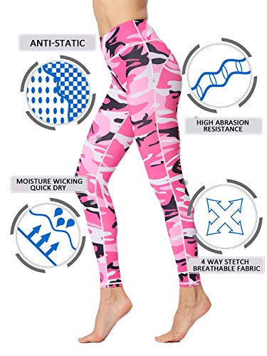 RZL - Pantalones de fitness y gimnasio, para mujer, pantalones de yoga, gimnasio, entrenamiento, tobillo, suave, color rosa, talla XS)