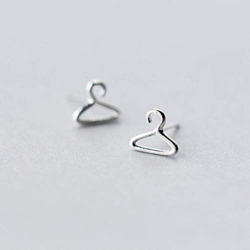 S925 Pendientes de Plata Personalidad de la Mujer Japonesa Y Coreana Mini Racks Pendientes Ropa de Moda Pendientes Colgantes Joyas para Orejas, Pendientes de Plata S925, Plata 925, EEH, Plata, a