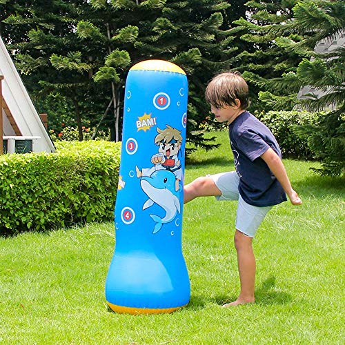 Saco de Boxeo Inflable para niños, Columna de Boxeo Pesada, Vaso, Saco de Boxeo Independiente para Practicar Karate, Taekwondo, MMA