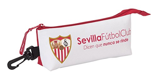 Safta Estuche grande Sevilla F.C. Oficial Triangular Ovalado 200x50x85mm