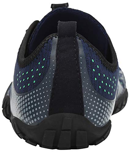 SAGUARO Hombre Mujer Barefoot Zapatillas de Trail Running Minimalistas Zapatillas de Deporte Fitness Gimnasio Caminar Zapatos Descalzos para Correr en Montaña Asfalto Escarpines de Agua, Azul, 39 EU