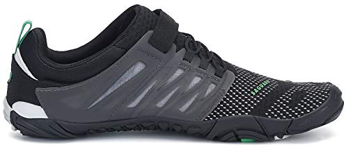 SAGUARO Minimalistas Zapatillas Hombre Mujer Calzado Barefoot Antideslizante Five Fingers Zapatillas Minimalistas Running El Espacio Exterior Negro 40 EU