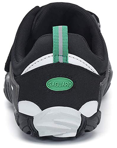 SAGUARO Minimalistas Zapatillas Hombre Mujer Calzado Barefoot Antideslizante Five Fingers Zapatillas Minimalistas Running El Espacio Exterior Negro 40 EU