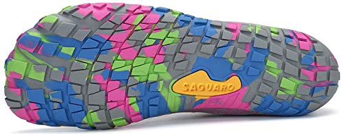 SAGUARO Mujer Zapatillas de Training Yoga Entrenamiento Gym Interior Transpirables Zapatos Correr Barefoot Resistentes Comodas Zapatos Gimnasio Asfalto Playa Agua Exterior(034 Rosa, 40 EU)