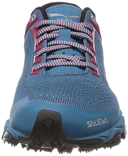 Salewa WS Lite Train Knitted, Zapatillas de Trail Running para Mujer, Malta Vivacious, 37 EU