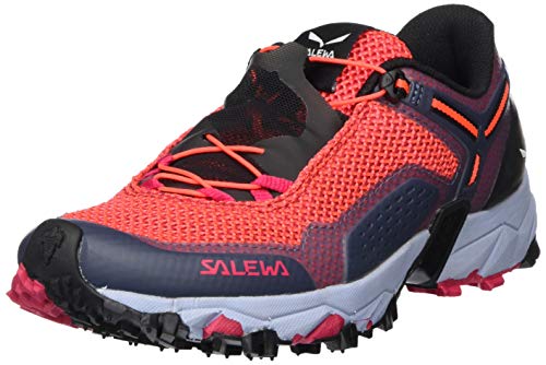 Salewa WS Ultra Train 2, Zapatillas de Running para Asfalto para Mujer, Rosa Virtual Pink Fluor Coral 6157, 35 EU