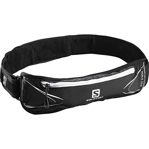 SALOMON Agile 250 Set Belt Cinturón de Running, Incluye Botella SoftFlask de 250 ml, Unisex-Adult, Negro, One Size