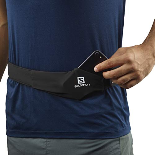 SALOMON Agile 250 Set Belt Cinturón de Running, Incluye Botella SoftFlask de 250 ml, Unisex-Adult, Negro, One Size