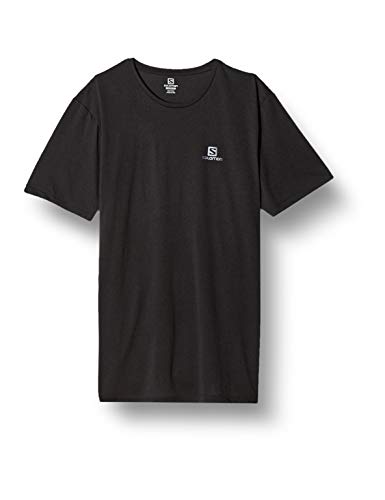 SALOMON Agile Training tee M Camiseta Deportiva de Manga Corta, Negro, Talla 2XL para Hombre