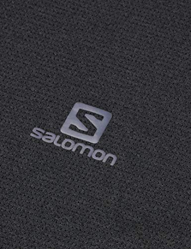 SALOMON Agile Training tee M Camiseta Deportiva de Manga Corta, Negro, Talla 2XL para Hombre