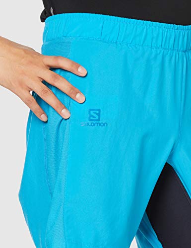 SALOMON Agile Twinskin Sr Pantalones Cortos Deportivos, Hombre, Azul (Vivid Blue), S