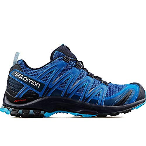 SALOMON Alphacross, Zapatillas de Trail Running para Hombre, Azul (Sargasso Sea/Navy Blazer/India Ink), 43 1/3 EU