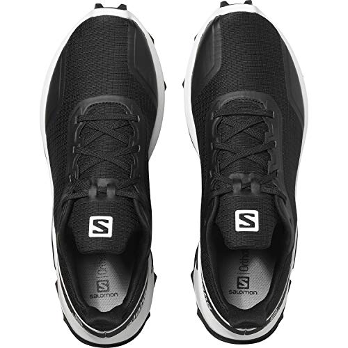 SALOMON Alphacross, Zapatillas de Trail Running para Hombre, Negro Black White Monument, 40 EU