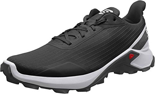 SALOMON Alphacross, Zapatillas de Trail Running para Hombre, Negro Black White Monument, 40 EU