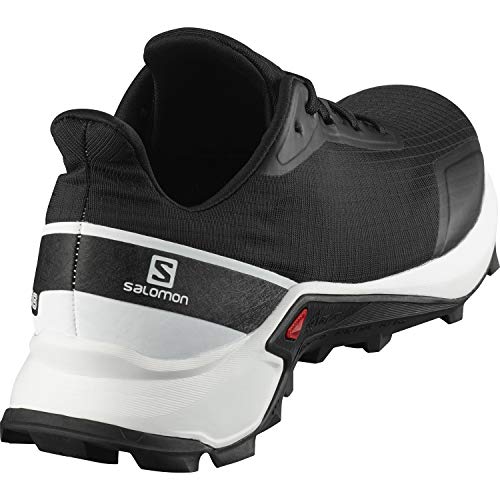 Salomon Alphacross, Zapatillas de Trail Running para Hombre, Negro Black White Monument, 44 EU