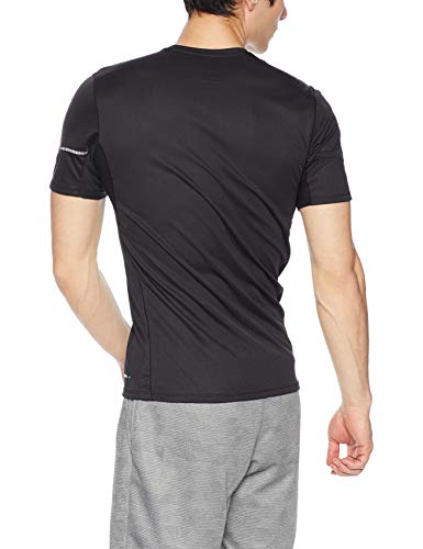 Salomon Camiseta deportiva de manga corta, AGILE SS, tejido de doble punto, negro, hombre, talla: S, l40209900