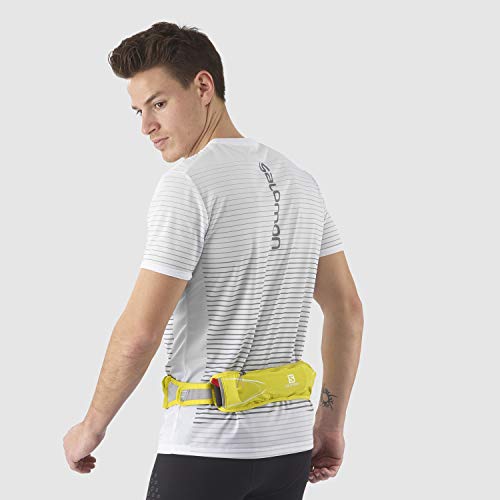 Salomon Cinturón de running, Unisex, AGILE 250 SET BELT, Incl. botella SoftFlask 250 ml, Amarillo (Sulphur Spring), 250 ml, LC1419200