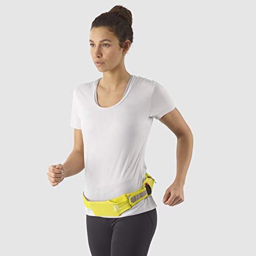 Salomon Cinturón de running, Unisex, AGILE 250 SET BELT, Incl. botella SoftFlask 250 ml, Amarillo (Sulphur Spring), 250 ml, LC1419200