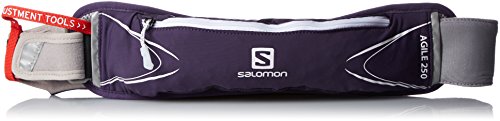 Salomon L39333900 - Cinturón de cadera unisex (cintura estrecha, incluye botella de 250 ml, regulable de 60 a 120 cm), color morado
