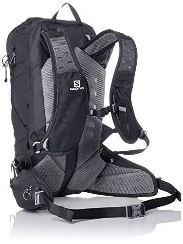 Salomon out Day 20+4 Mochila, Capacidad 24 L, Unisex Adulto, Gris Oscuro (Ebony), M/L