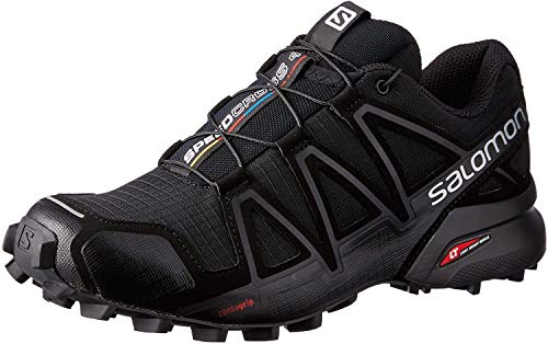 Salomon Speedcross 4 W, Zapatillas de Trail Running para Mujer, Negro (Black/Black/Black Metallic), 37 1/3 EU