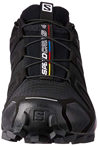 Salomon Speedcross 4 W, Zapatillas de Trail Running para Mujer, Negro (Black/Black/Black Metallic), 37 1/3 EU