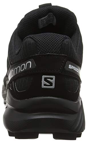 Salomon Speedcross 4, Zapatillas de Trail Running para Hombre, Negro (Black/Black/Black Metallic), 42 EU