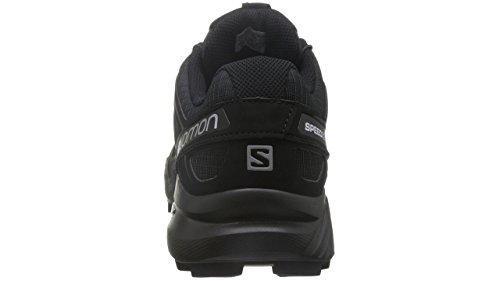 Salomon Speedcross 4, Zapatillas de Trail Running para Hombre, Negro (Black/Black/Black Metallic), 44 EU