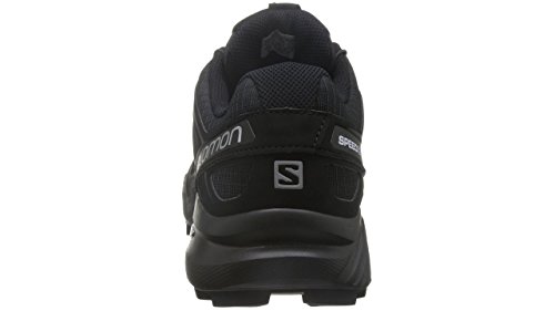Salomon Speedcross 4, Zapatillas de Trail Running para Hombre, Negro (Black/Black/Black Metallic), 45 1/3 EU