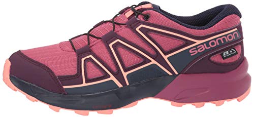 Salomon Speedcross CSWP J, Zapatillas de Trail Running Unisex Niños, Morado (Malaga/Potent Purple/Desert Flower), 35 EU