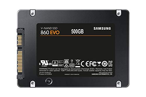 Samsung 860 EVO - Disco estado solido SSD (500 GB, 6 Gb/s) color negro