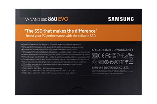 Samsung 860 EVO - Disco estado solido SSD (500 GB, 6 Gb/s) color negro