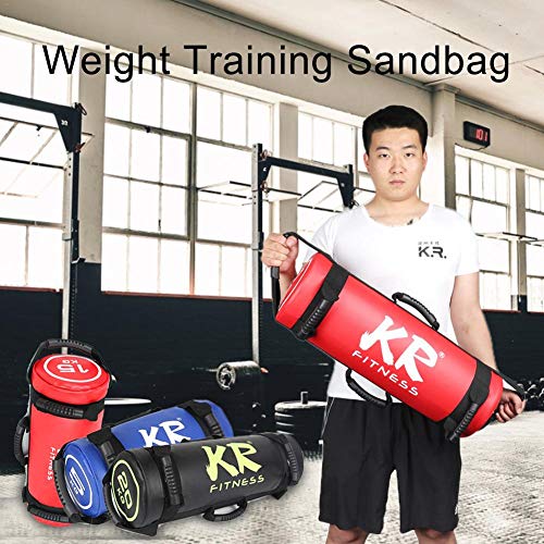 Sandbag - 5kg 10kg 15kg 20 Kg Saco De Arena Fitness - Power Bag con 6 Asas Y Cremallera para Levantamiento De Pesas, Levantamiento De Pesas, Ejercicio, Carrera (1pcs/Color Al Azar)