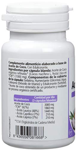 SANON - SANON Aceite de Coco 30 cápsulas blandas de 1358,5 mg