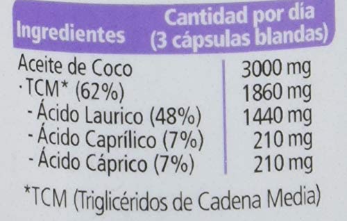 SANON - SANON Aceite de Coco 30 cápsulas blandas de 1358,5 mg