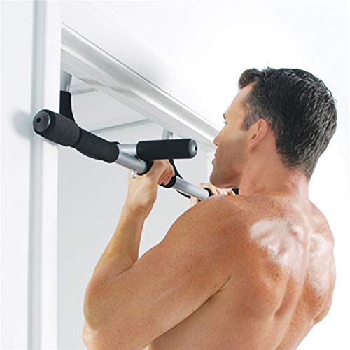 SanQing Pull-up Bar, Multi-Grip Chin-up/Pull-up Bar, Gimnasia del Hierro Total del Cuerpo Superior del Entrenamiento de Bar, Pesado Puerta Entrenador de Gimnasio en casa,Negro