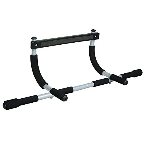 SanQing Pull-up Bar, Multi-Grip Chin-up/Pull-up Bar, Gimnasia del Hierro Total del Cuerpo Superior del Entrenamiento de Bar, Pesado Puerta Entrenador de Gimnasio en casa,Negro