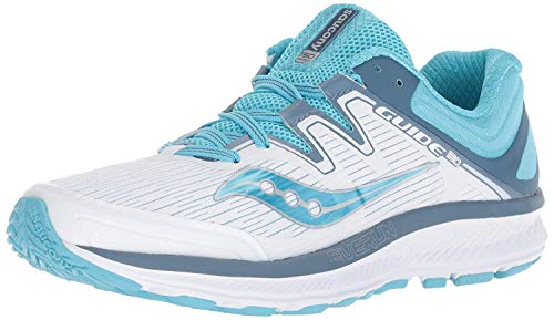 Saucony Guide Iso - Zapatillas de running para mujer, color Blanco, talla 44.5 EU