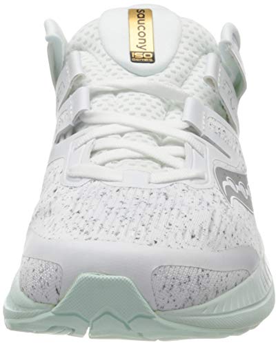 Saucony Ride ISO, Zapatillas de Entrenamiento para Mujer, Blanco (White 040), 39 EU