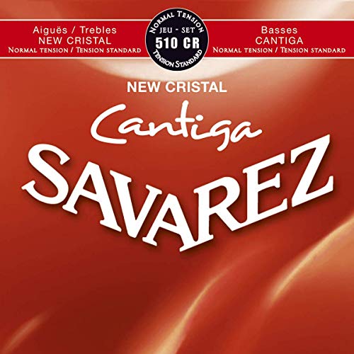 Savarez Cuerdas para Guitarra Clásica New Cristal Cantiga juego 510CR Tensión normal