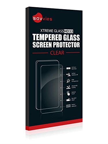 savvies Cristal Templado Compatible con Garmin Forerunner 735XT Protector Pantalla Vidrio Proteccion 9H Pelicula Anti-Huellas
