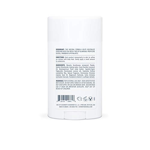 Schmidt's - Desodorante Natural en Barra Carbón y Magnesio Vegano - 75 g