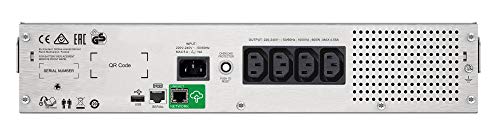 Schneider Electric SMC1500I-2UC SAI Inteligente UPS C de APC de 1500 VA, LCD, RM 2U, 230V con SmartConnect, 41.7cm x 8.6cm x 43.2cm, Negro