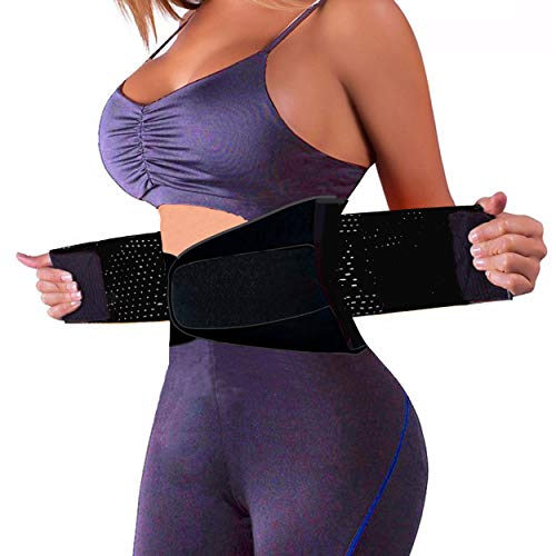 SchwabMarken Faja Deportiva Waisttrainer, 4 Colores Diferentes, Faja Fitness Naranja Size Medium